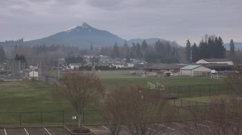 Weather camera view of Granite Falls High School.