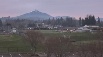 Weather camera view of Granite Falls High School.