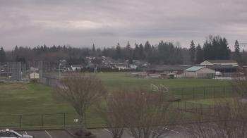 Weather camera view of Granite Falls High School.