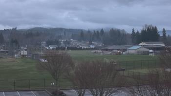 Weather camera view of Granite Falls High School.