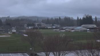 Weather camera view of Granite Falls High School.