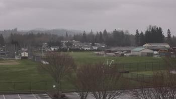 Weather camera view of Granite Falls High School.