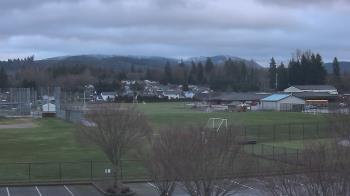 Weather camera view of Granite Falls High School.