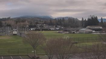 Weather camera view of Granite Falls High School.