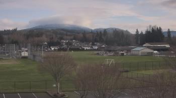 Weather camera view of Granite Falls High School.