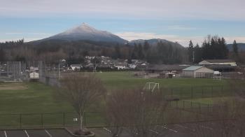 Weather camera view of Granite Falls High School.
