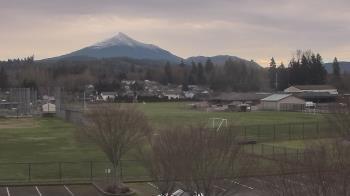 Weather camera view of Granite Falls High School.