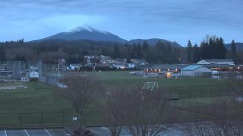 Weather camera view of Granite Falls High School.