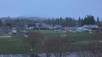 Weather camera view of Granite Falls High School.