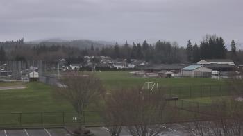 Weather camera view of Granite Falls High School.