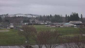 Weather camera view of Granite Falls High School.