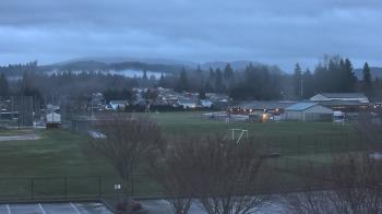 Weather camera view of Granite Falls High School.