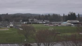 Weather camera view of Granite Falls High School.