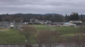 Weather camera view of Granite Falls High School.