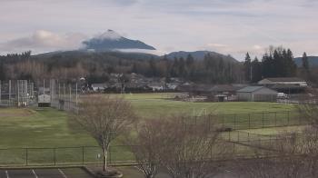 Weather camera view of Granite Falls High School.