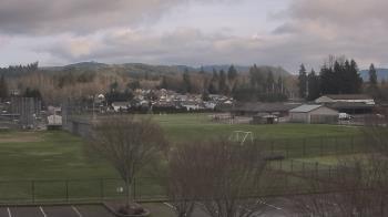 Weather camera view of Granite Falls High School.
