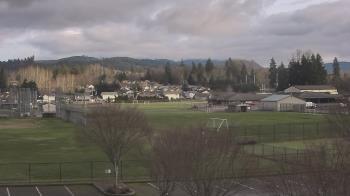 Weather camera view of Granite Falls High School.