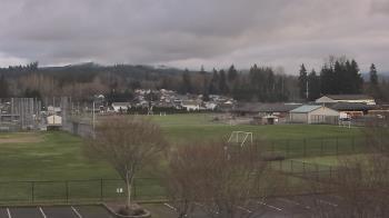 Weather camera view of Granite Falls High School.