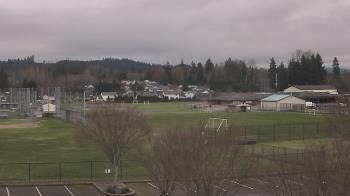 Weather camera view of Granite Falls High School.