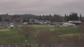 Weather camera view of Granite Falls High School.