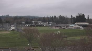 Weather camera view of Granite Falls High School.