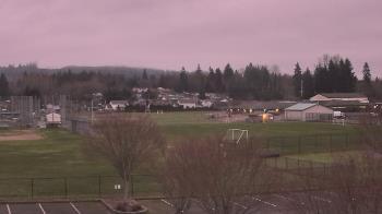 Weather camera view of Granite Falls High School.