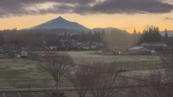 Weather camera view of Granite Falls High School.