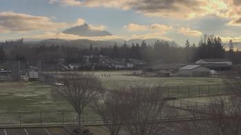 Weather camera view of Granite Falls High School.