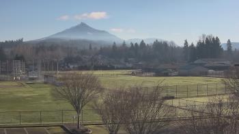 Weather camera view of Granite Falls High School.
