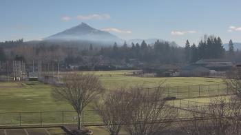 Weather camera view of Granite Falls High School.