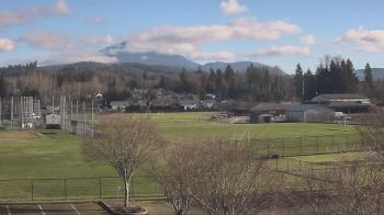 Weather camera view of Granite Falls High School.
