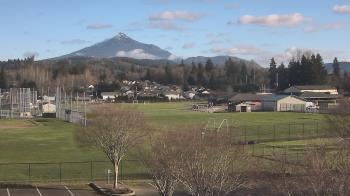 Weather camera view of Granite Falls High School.