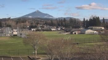 Weather camera view of Granite Falls High School.