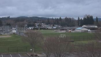 Weather camera view of Granite Falls High School.