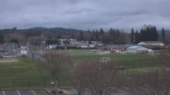 Weather camera view of Granite Falls High School.