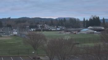 Weather camera view of Granite Falls High School.