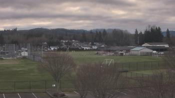 Weather camera view of Granite Falls High School.