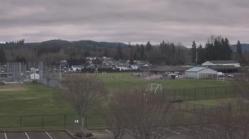 Weather camera view of Granite Falls High School.