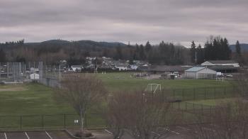 Weather camera view of Granite Falls High School.