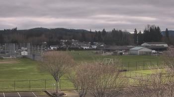 Weather camera view of Granite Falls High School.