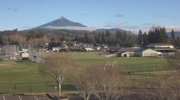 Weather camera view of Granite Falls High School.