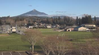 Weather camera view of Granite Falls High School.