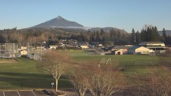 Weather camera view of Granite Falls High School.