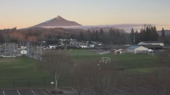 Weather camera view of Granite Falls High School.
