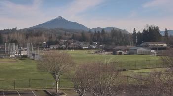 Weather camera view of Granite Falls High School.