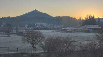 Weather camera view of Granite Falls High School.