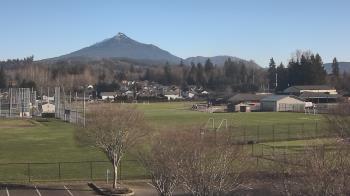 Weather camera view of Granite Falls High School.