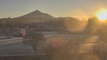 Weather camera view of Granite Falls High School.