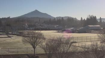 Weather camera view of Granite Falls High School.