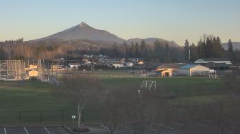 Weather camera view of Granite Falls High School.